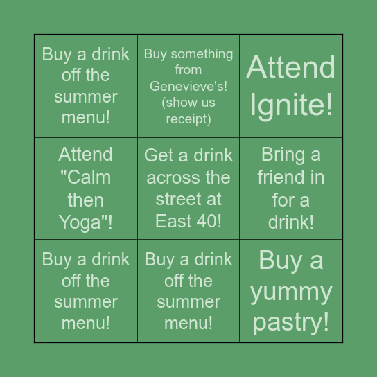 "Scouting for Summer" BINGO Card