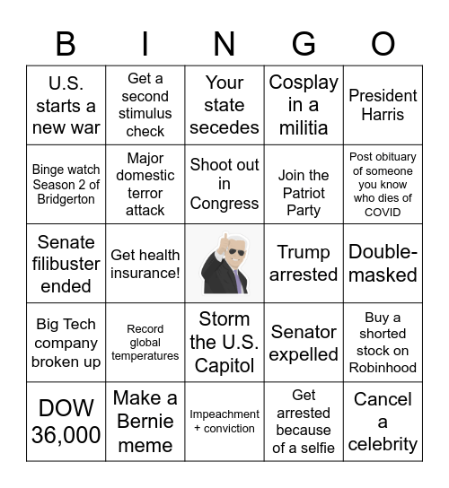 2021 BINGO Card