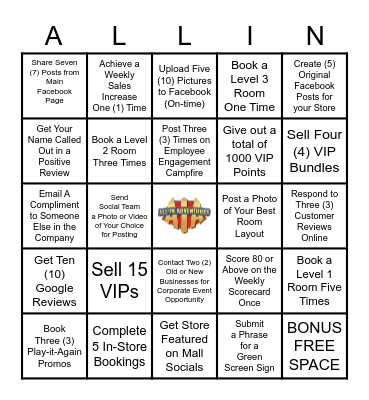 AiA Bingo - April 2021! Bingo Card