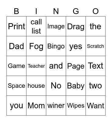 Tarea Cristian Bingo Card