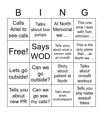 Lisa Eue Bingo Card