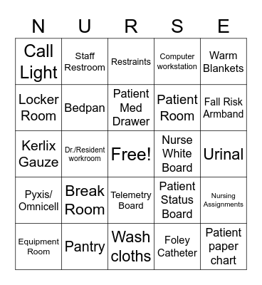 Scavenger Hunt Bingo Card