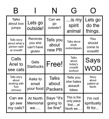 Lisa Eue Bingo Card