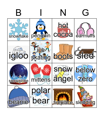 Winter Bingo Card