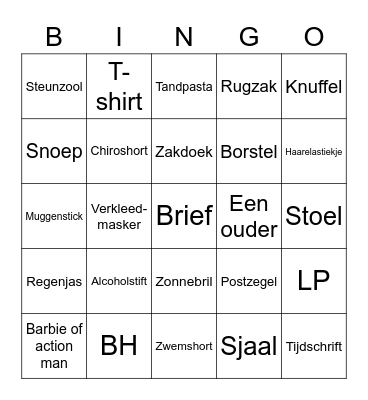 Chiro Maasmechelen - Bingo Card