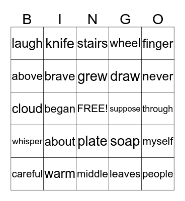 Bingo Card