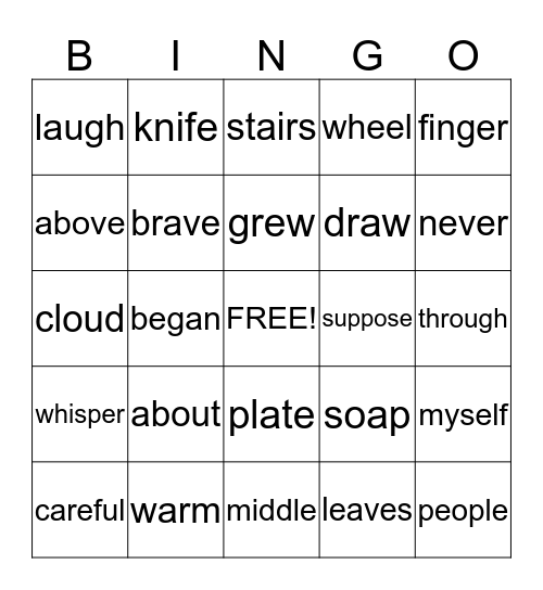 Bingo Card