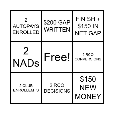 SUNDAY FUNDAY BINGO Card
