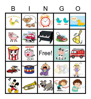 SOUNDS Bingo Card