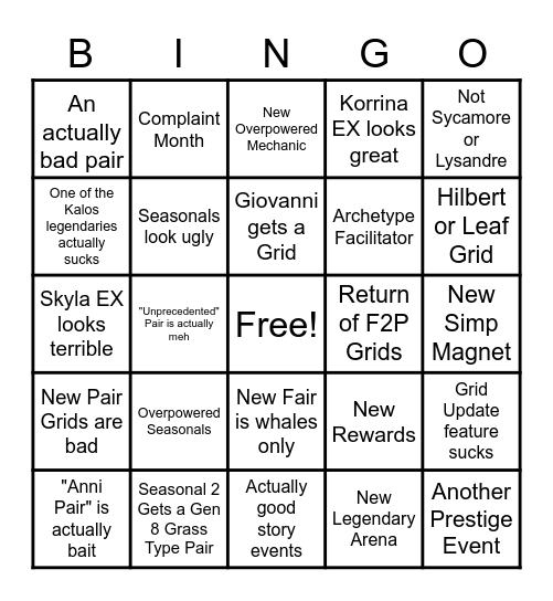 Datamine Bingo (February 2021) Bingo Card