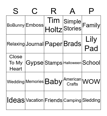 F.R.O.G Retreat Bingo Card