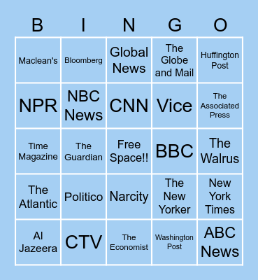 RSJ Third-Year Bingo Card