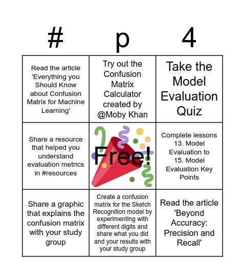 #p4_build_a_model Bingo Card