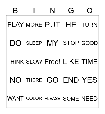 BINGO Card