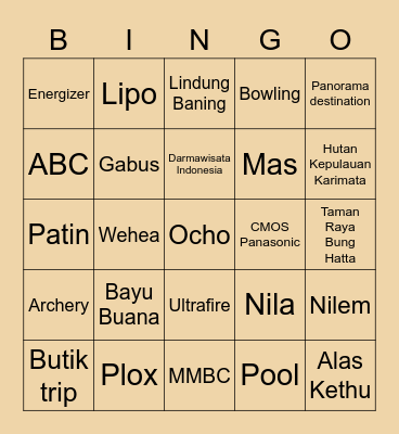 🐻 Minya 🐻 Bingo Card