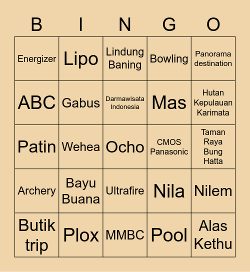 🐻 Minya 🐻 Bingo Card