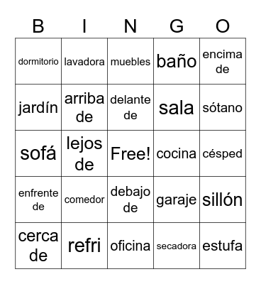 Lotería Bingo Card