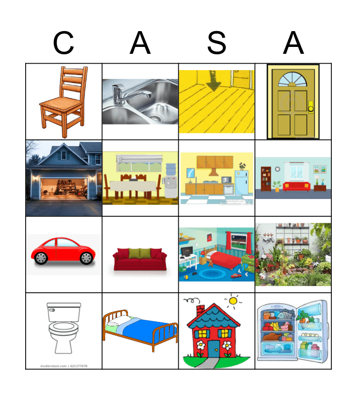 La Casa Bingo Card