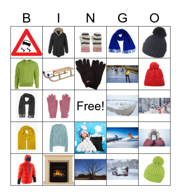 winter Bingo Card