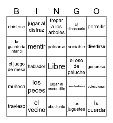 4A Bingo Card