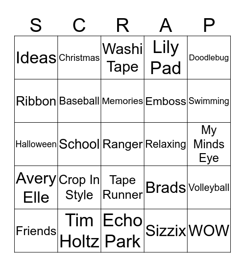 F.R.O.G Retreat Bingo Card