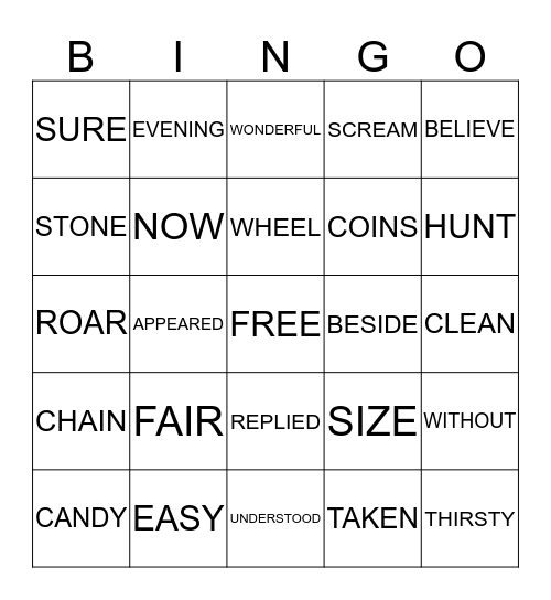 PALS MID YEAR SECOND GRADE Bingo Card