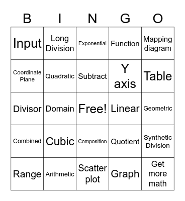 Ch 4 Bingo Card