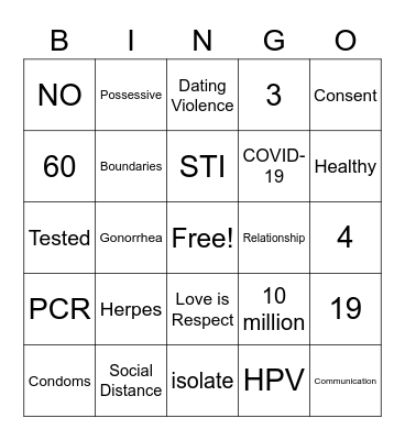 Valentine's Day BINGO Card