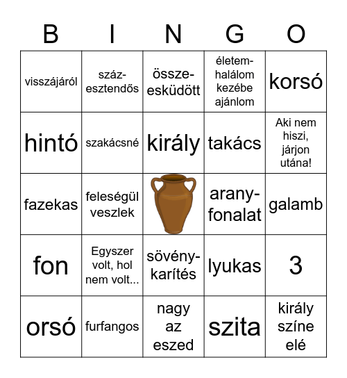 Az okos lány Bingo Card