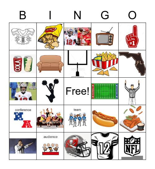 MTS Super Bowl Bingo Card
