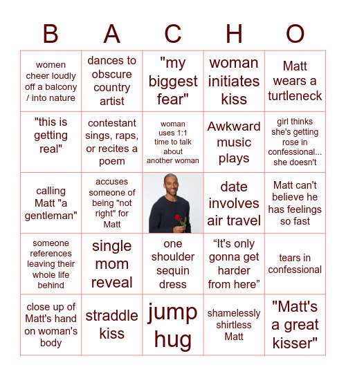 Bachelor Week #4! Bingo Card