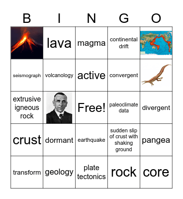 8th Grade Science Bingo Card
