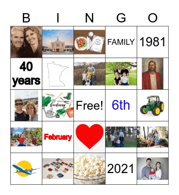 Happy 40th Birthday!!! Bingo Card