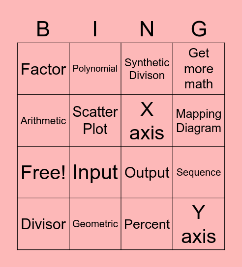 ch 4 bingo Card