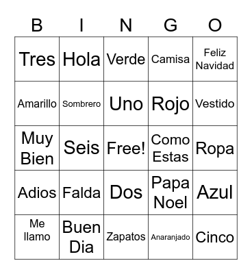 Review! Bingo Card