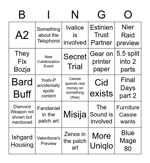 5.5 PART 1 Bingo Card