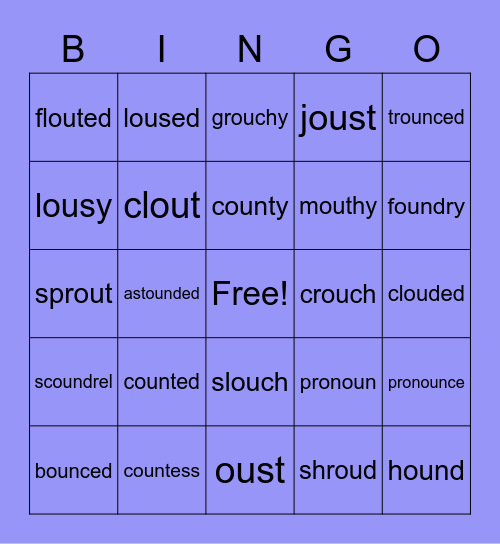 ou Bingo Card