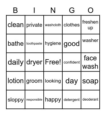 Looking Good, Feeling Good Bingo Card