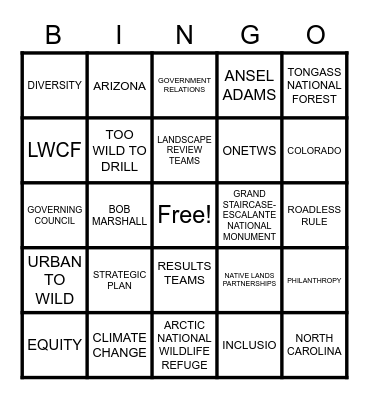 TWS BINGO Card