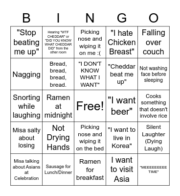 Mi Bingo Card