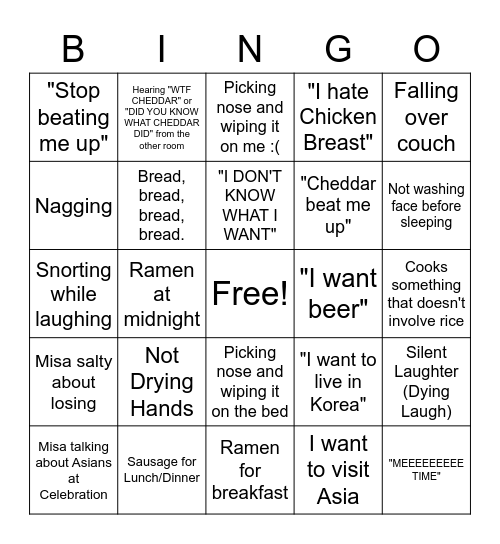Mi Bingo Card