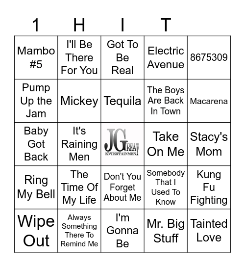 One-Hit Wonders Bingo Card