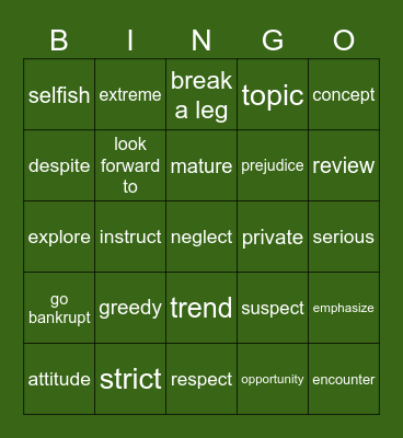 ㄇ Bingo Card