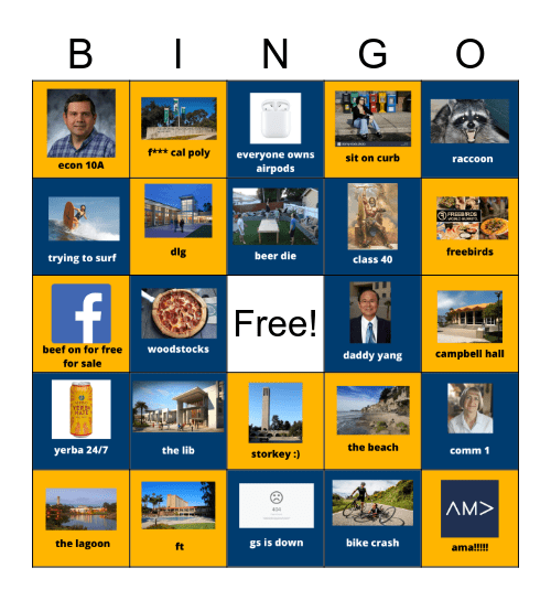 UCSB AMA Social #3 Bingo Card
