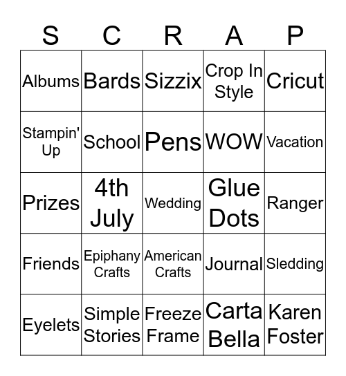 F.R.O.G Retreat Bingo Card