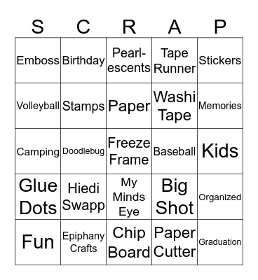 F.R.O.G Retreat Bingo Card