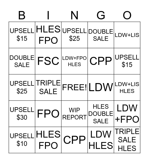 Brooklyn Center Bingo Card