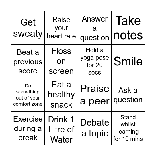 9th February 2021 - BRUNEL BINGO Card