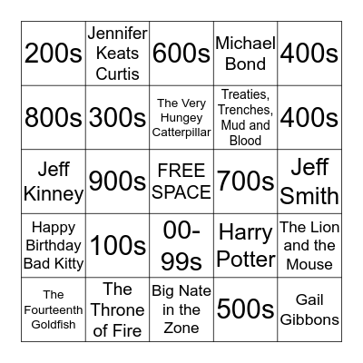 Book Bingo by Josh H. Bingo Card