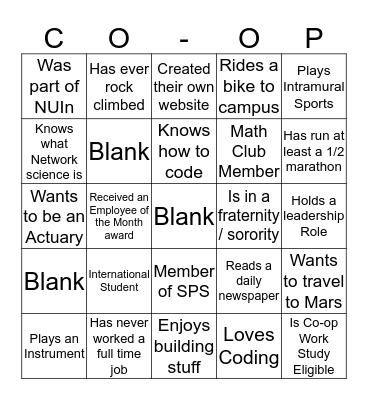 Professional Development Bingo Card